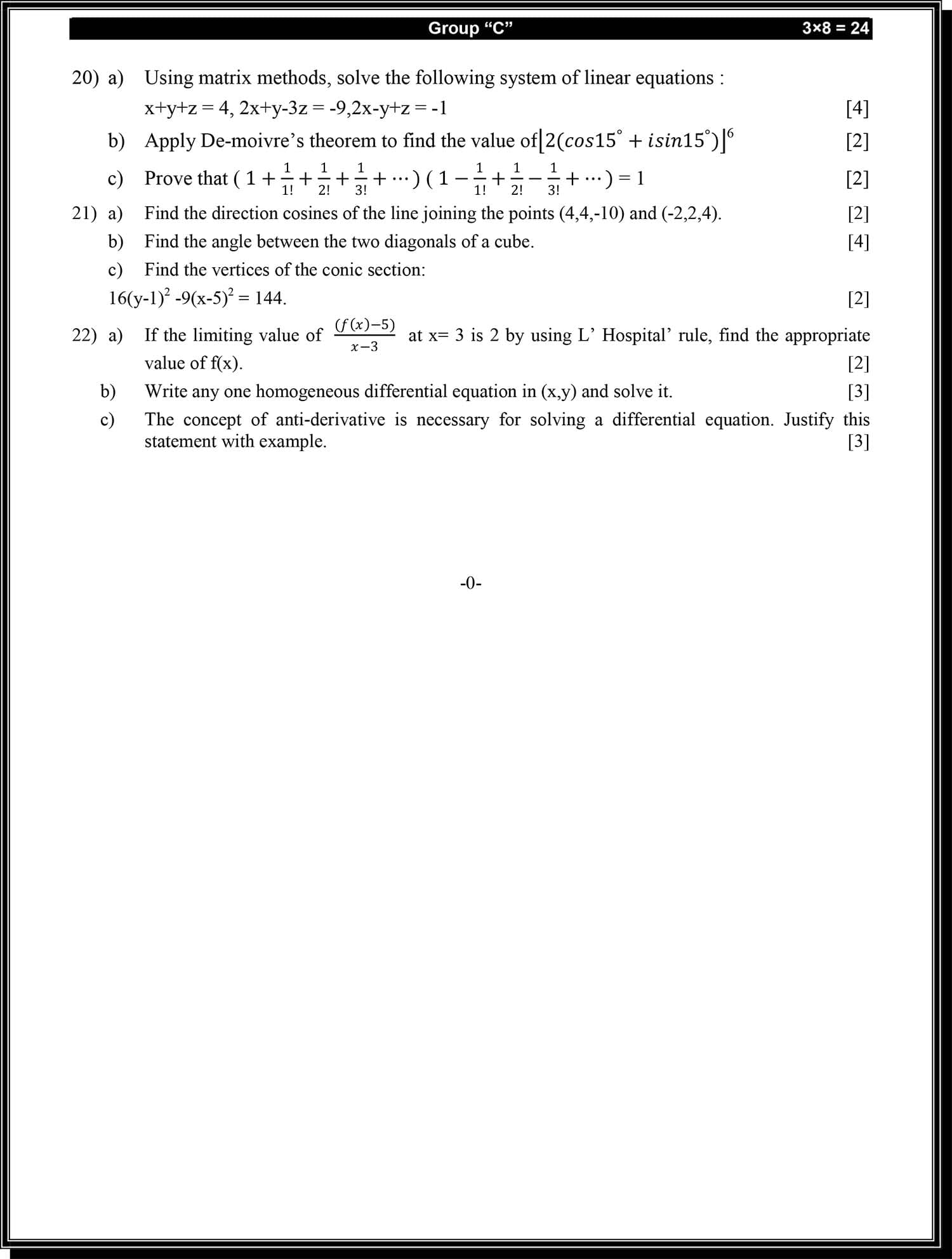 Class 12 Math Model Question 2082 (With Solution) Image 3
