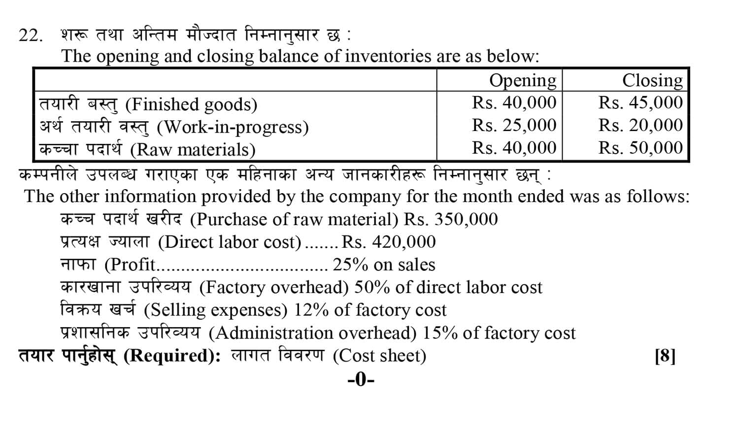 Class 12 Account Model Question 2082 (With Solution) Image 6