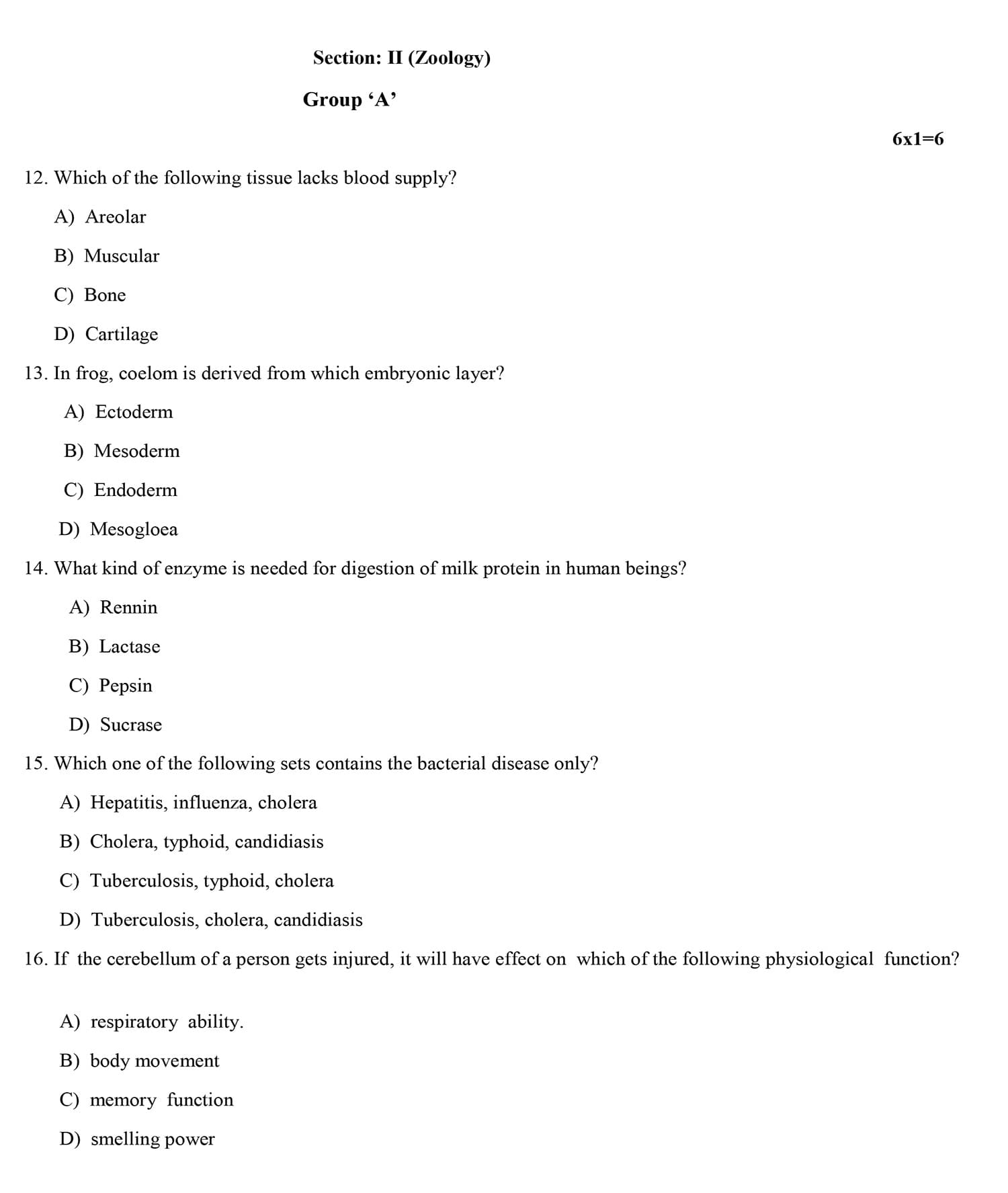 Class 12 Biology Model Question 2082 (With Solution) Image 3