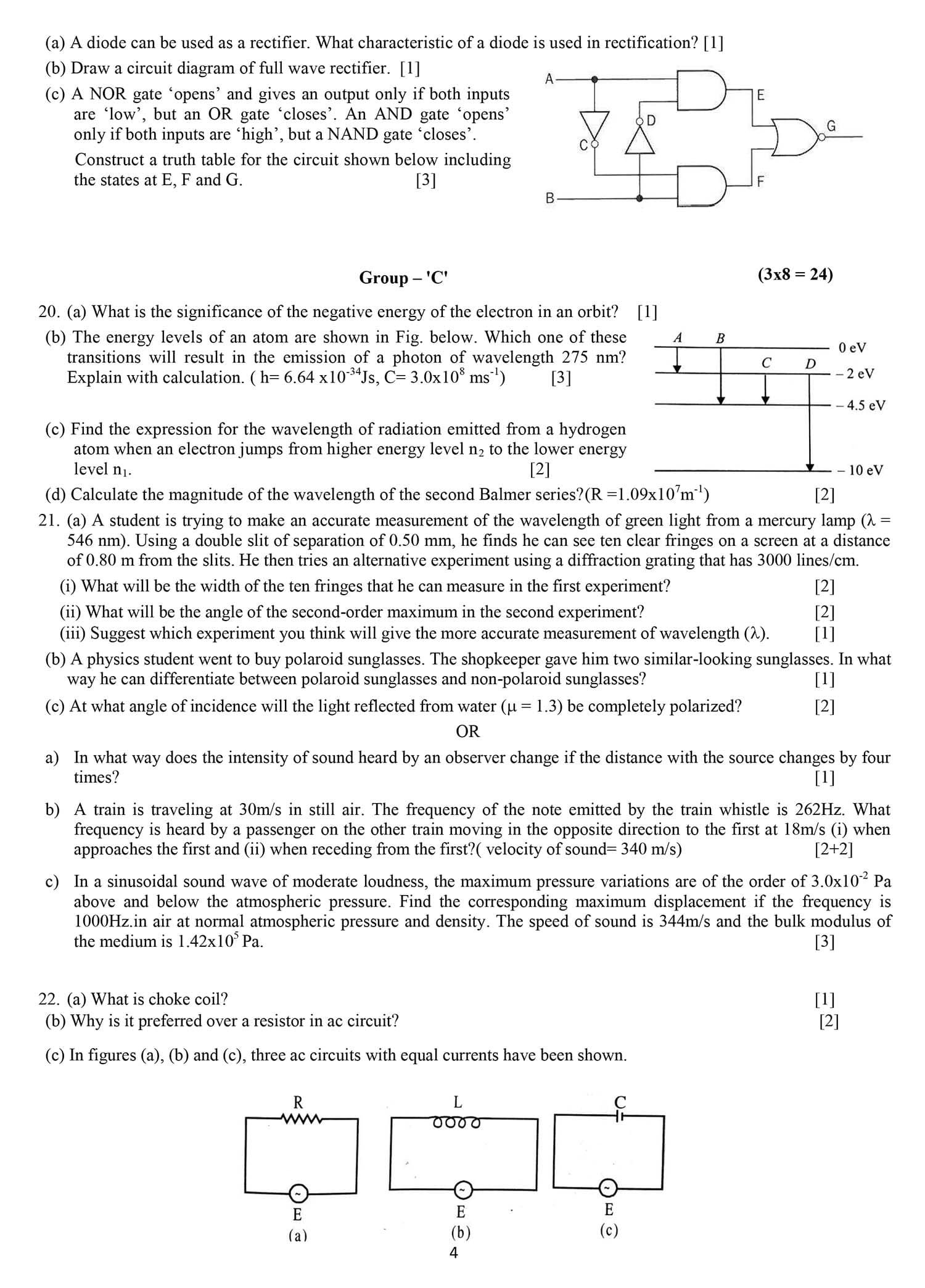 Class 12 Physics Model Question 2082 (With Solution) Image 4