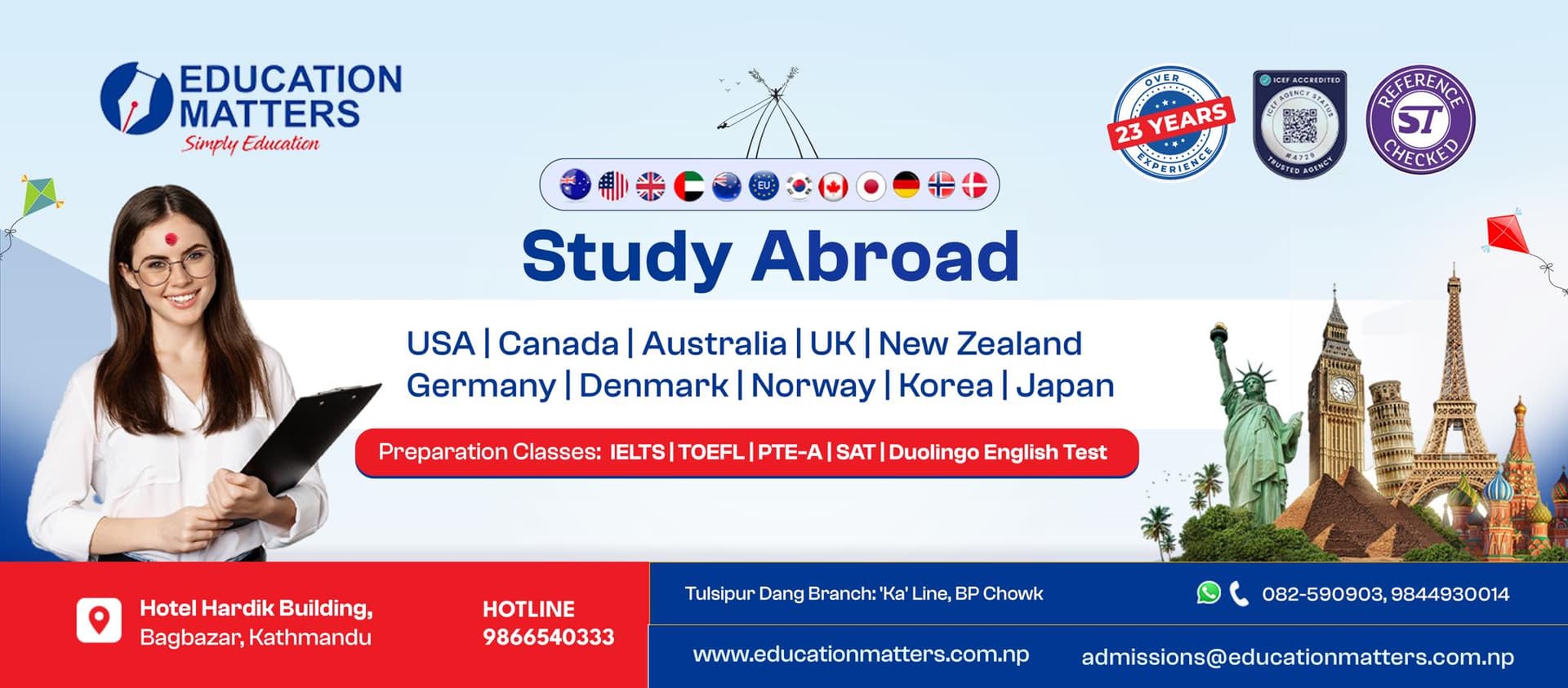 Education Matters is one of the best consultancies in Nepal for High Visa