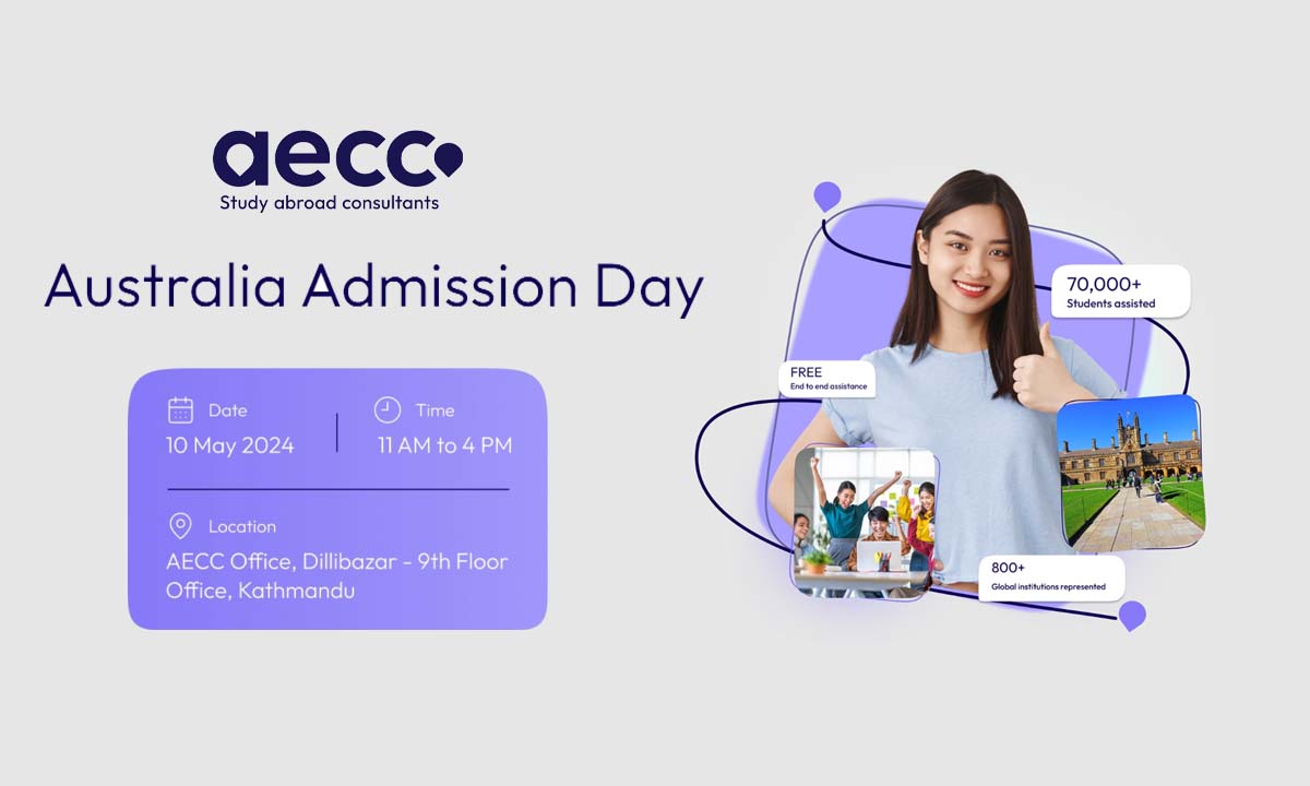 AECC Nepal to host Australia Admission Day on 10th May 2024