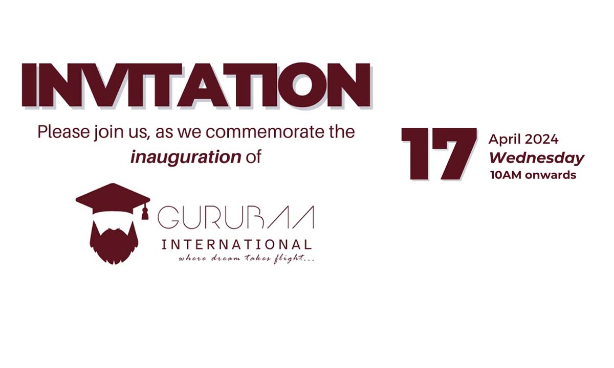 Gurubaa International inauguration set for April 17th, 2024