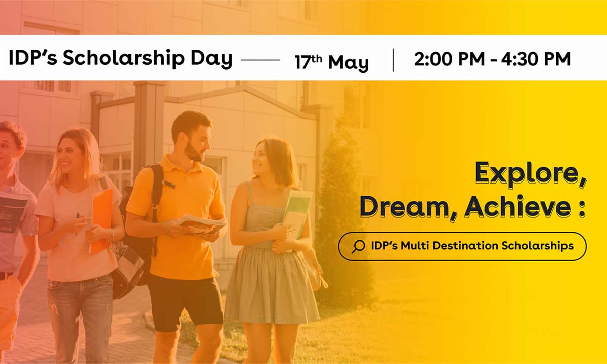 IDP Education conducting Multi-Destination Scholarship Day on 17th May 2024